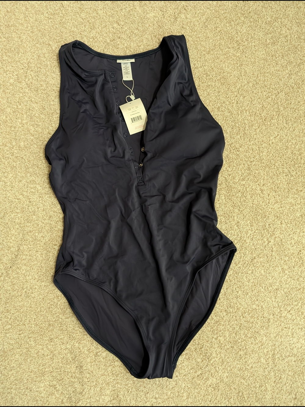 Andie Malibu  Navy Blue One-Piece Swimsuit
